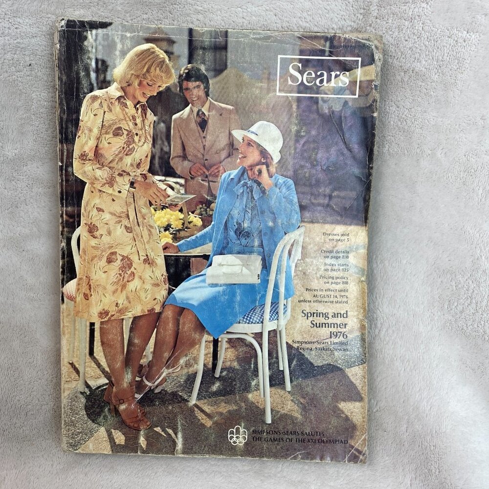 Vintage 1976 Sears Spring And Summer Catalog Fashion Electronics Furniture RARE